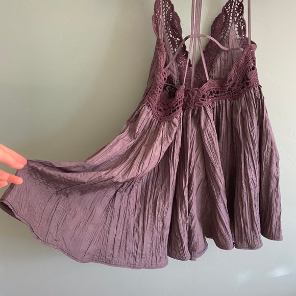 Gray Lace Free People Dress - Picture 4 of 5